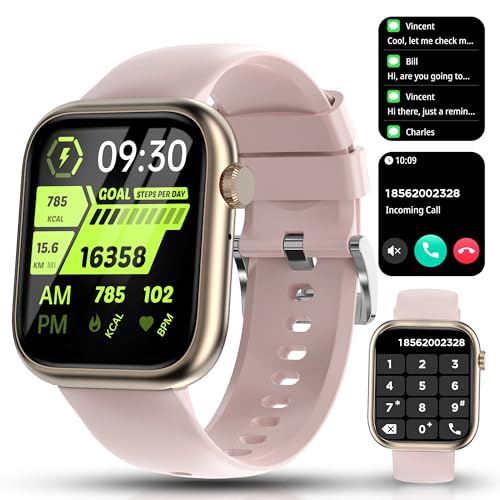 Smartwatch Damen Herren, 1,83“ HD Touchscreen Smart Watch mit Telefonfunktion, Fitness Tracker mit 130+ Sportmodi, Herzfrequenz SpO2 Schlaf Monitor, Schrittzähler Uhr Damen, Fitnessuhr für iOS Android Smartwatch Damen Herren, 1,83“ HD Touchscreen Smart Watch mit Telefonfunktion, Fitness Tracker mit 130+ Sportmodi, Herzfrequenz SpO2 Schlaf Monitor, Schrittzähler Uhr Damen, Fitnessuhr für iOS Android von Ruopoem