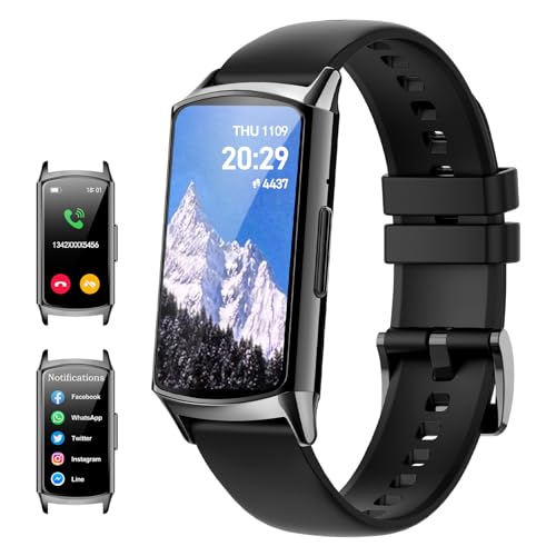 Smartwatch Damen Herren, Fitnessuhr Damen mit 120 Sportmodi, Smartwatch Damen mit Telefonfunktion Schrittzähler, IP68 Wasserdicht Fitness Tracker Damen, Armbanduhr mit Pulsmesser SpO2 Schlaftracker von Ruopoem