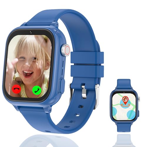Smartwatch Kinder, 4G GPS Uhr Kinder Smartwatch mit GPS mit SIM WiFi Videoanruf SOS Schulmodus Kamera Wasserdichte Spiele Voice Chat Handy Wecker, Kinderuhr Geschenke für Mädchen Jungen Student Smartwatch Kinder, 4G GPS Uhr Kinder Smartwatch mit GPS mit SIM WiFi Videoanruf SOS Schulmodus Kamera Wasserdichte Spiele Voice Chat Handy Wecker, Kinderuhr Geschenke für Mädchen Jungen Student von Ruopoem