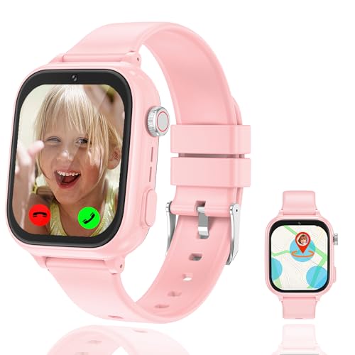 Smartwatch Kinder, 4G GPS Uhr Kinder Smartwatch mit GPS mit SIM WiFi Videoanruf SOS Schulmodus Kamera Wasserdichte Spiele Voice Chat Handy Wecker, Kinderuhr Geschenke für Mädchen Jungen Student Smartwatch Kinder, 4G GPS Uhr Kinder Smartwatch mit GPS mit SIM WiFi Videoanruf SOS Schulmodus Kamera Wasserdichte Spiele Voice Chat Handy Wecker, Kinderuhr Geschenke für Mädchen Jungen Student von Ruopoem