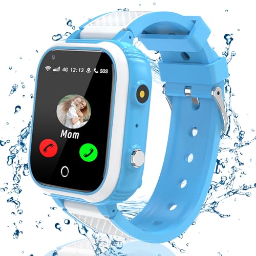 4G Smartwatch Kinder mit GPS und Telefon, Kinder Smartwatch mit Anruffunktion, GPS Uhr Kinder mit Videoanruf Voice Chat SOS Wasserdicht Kamera Schulmodus Spiele Handy, Geschenke für Mädchen Jungen 4G Smartwatch Kinder mit GPS und Telefon, Kinder Smartwatch mit Anruffunktion, GPS Uhr Kinder mit Videoanruf Voice Chat SOS Wasserdicht Kamera Schulmodus Spiele Handy, Geschenke für Mädchen Jungen von Ruopoem
