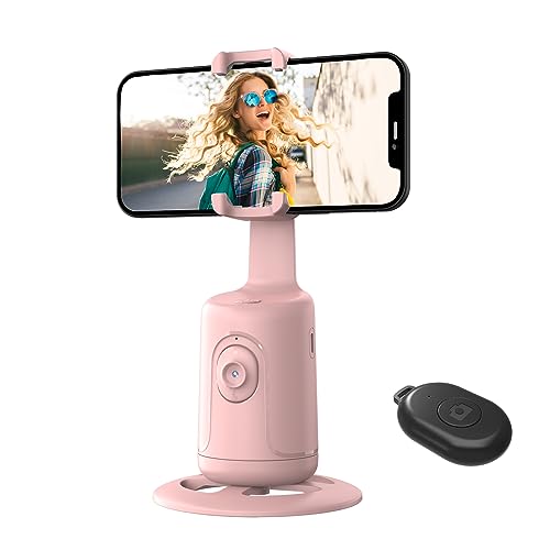 Auto Face Tracking Tripod - Empfindliche bewegliche Halterung, 360°Verfolgung, KI-Chip, Keine App erforderlich, kompatibel mit verschiedenen Handyhaltern unterschiedlicher Größe,- Pink Auto Face Tracking Tripod - Empfindliche bewegliche Halterung, 360°Verfolgung, KI-Chip, Keine App erforderlich, kompatibel mit verschiedenen Handyhaltern unterschiedlicher Größe,- Pink von Rupital