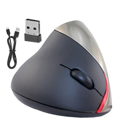 Rurunklee Vertikale Maus,Ergonomische vertikale Maus - Ergonomische Maus,Stabile, hochpräzise Sensor-Computermaus für Desktop, PC, reduziert Muskelermüdung von Rurunklee