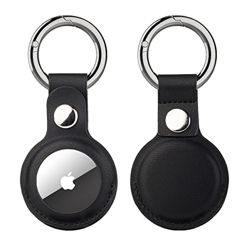 Rusoz 2 Stück AirTag Anhänger,AirTag Schlüsselanhänger Schwarz Leder PU Anti-Verlust AirTag Hülle Kompatibel Mit Apple AirTag 2021 Für Gepäcktaschen, Haustiere Und Schlüssel Rusoz 2 Stück AirTag Anhänger,AirTag Schlüsselanhänger Schwarz Leder PU Anti-Verlust AirTag Hülle Kompatibel Mit Apple AirTag 2021 Für Gepäcktaschen, Haustiere Und Schlüssel von Rusoz