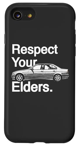 Respektiere deine Ältesten Vintage Euro E36 Hülle für iPhone SE (2020) / 7 / 8 von Russ Designs