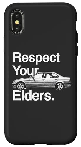Respektiere deine Ältesten Vintage Euro E36 Hülle für iPhone X/XS Respektiere deine Ältesten Vintage Euro E36 Hülle für iPhone X/XS von Russ Designs