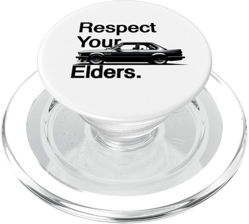 Respektieren Sie das Vintage-Euro-E28-Coupé-Konzept Ihres Älteren PopSockets PopGrip für MagSafe von Russ Designs