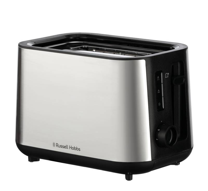 Russell Hobbs - Heaton Brushed 2Slice Toaster - Brushed Stainless Steel and Black von Russell Hobbs