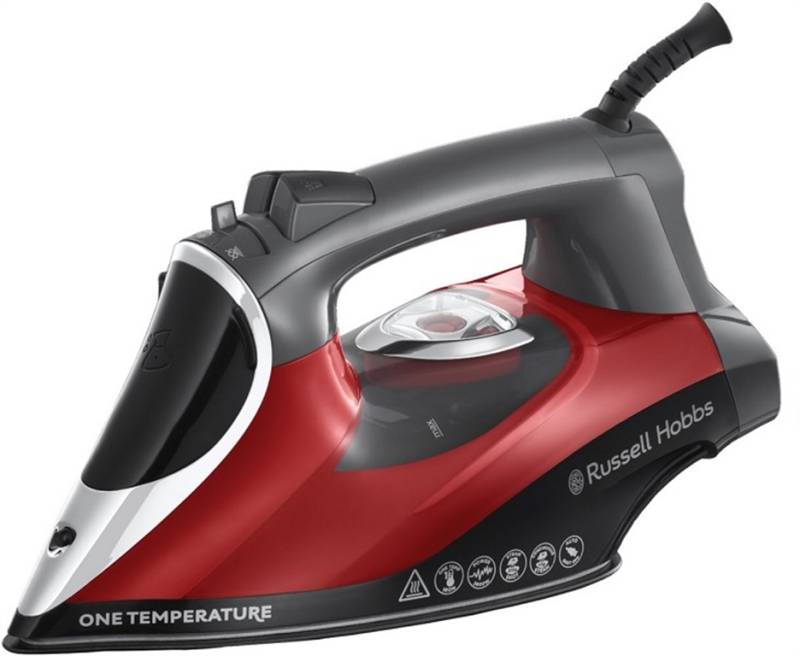 Russell Hobbs One Temperature Dampbügeleisen (schwarz/rot) von Russell Hobbs