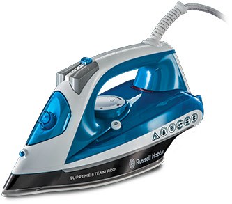 Supreme Steam Pro Dampfbügeleisen blau/weiß von Russell Hobbs