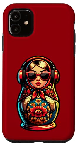 Russian Matroschka Musik Russland Russische Matrjoschka Hülle für iPhone 11 Russian Matroschka Musik Russland Russische Matrjoschka Hülle für iPhone 11 von Russen Kostüm Russisch Matryoshka Party Designs