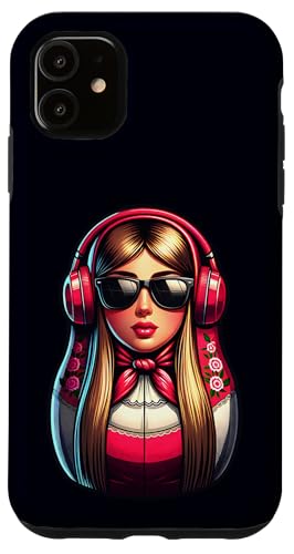 Russian Matroschka Musik Russland Russische Matrjoschka Hülle für iPhone 11 Russian Matroschka Musik Russland Russische Matrjoschka Hülle für iPhone 11 von Russen Kostüm Russisch Matryoshka Party Designs