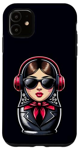 Russian Matroschka Musik Russland Russische Matrjoschka Hülle für iPhone 11 Russian Matroschka Musik Russland Russische Matrjoschka Hülle für iPhone 11 von Russen Kostüm Russisch Matryoshka Party Designs