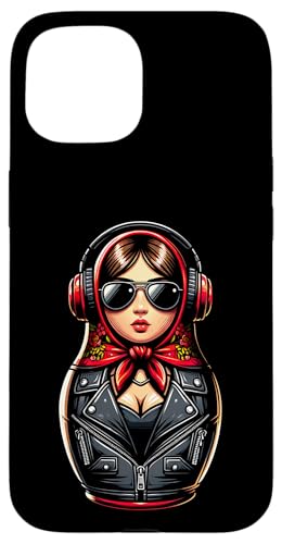 Russian Matroschka Musik Russland Russische Matrjoschka Hülle für iPhone 15 Russian Matroschka Musik Russland Russische Matrjoschka Hülle für iPhone 15 von Russen Kostüm Russisch Matryoshka Party Designs