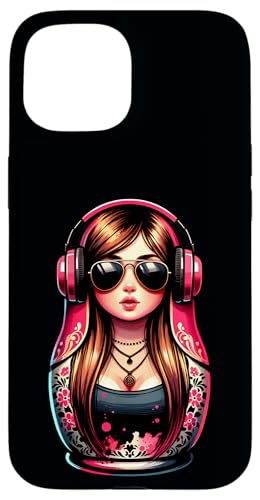 Russian Matroschka Musik Russland Russische Matrjoschka Hülle für iPhone 15 Russian Matroschka Musik Russland Russische Matrjoschka Hülle für iPhone 15 von Russen Kostüm Russisch Matryoshka Party Designs