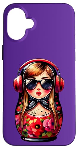 Russian Matroschka Musik Russland Russische Matrjoschka Hülle für iPhone 16 Plus Russian Matroschka Musik Russland Russische Matrjoschka Hülle für iPhone 16 Plus von Russen Kostüm Russisch Matryoshka Party Designs