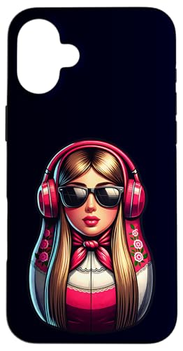 Russian Matroschka Musik Russland Russische Matrjoschka Hülle für iPhone 16 Plus von Russen Kostüm Russisch Matryoshka Party Designs