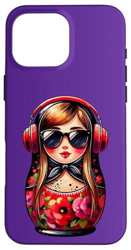 Russian Matroschka Musik Russland Russische Matrjoschka Hülle für iPhone 16 Pro Max Russian Matroschka Musik Russland Russische Matrjoschka Hülle für iPhone 16 Pro Max von Russen Kostüm Russisch Matryoshka Party Designs