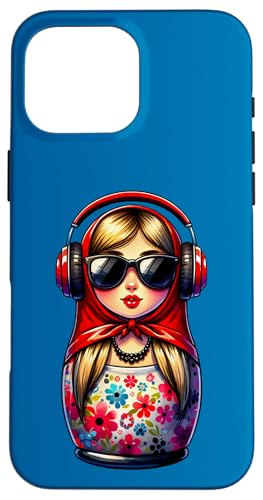 Russian Matroschka Musik Russland Russische Matrjoschka Hülle für iPhone 16 Pro Max Russian Matroschka Musik Russland Russische Matrjoschka Hülle für iPhone 16 Pro Max von Russen Kostüm Russisch Matryoshka Party Designs