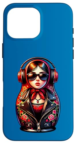 Russian Matroschka Musik Russland Russische Matrjoschka Hülle für iPhone 16 Pro Max Russian Matroschka Musik Russland Russische Matrjoschka Hülle für iPhone 16 Pro Max von Russen Kostüm Russisch Matryoshka Party Designs