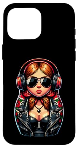 Russian Matroschka Musik Russland Russische Matrjoschka Hülle für iPhone 16 Pro Max Russian Matroschka Musik Russland Russische Matrjoschka Hülle für iPhone 16 Pro Max von Russen Kostüm Russisch Matryoshka Party Designs