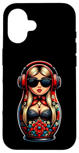 Russian Matroschka Musik Russland Russische Matrjoschka Hülle für iPhone 16 Russian Matroschka Musik Russland Russische Matrjoschka Hülle für iPhone 16 von Russen Kostüm Russisch Matryoshka Party Designs