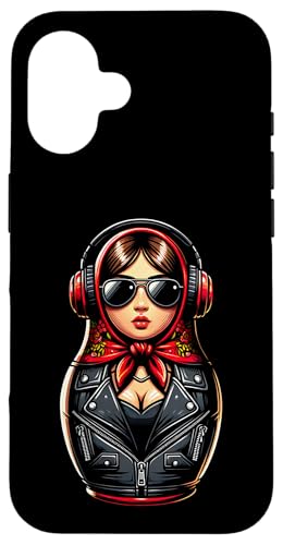 Russian Matroschka Musik Russland Russische Matrjoschka Hülle für iPhone 16 Russian Matroschka Musik Russland Russische Matrjoschka Hülle für iPhone 16 von Russen Kostüm Russisch Matryoshka Party Designs