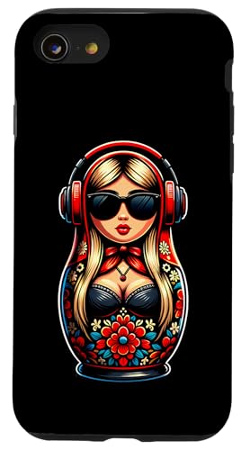 Russian Matroschka Musik Russland Russische Matrjoschka Hülle für iPhone SE (2020) / 7 / 8 von Russen Kostüm Russisch Matryoshka Party Designs