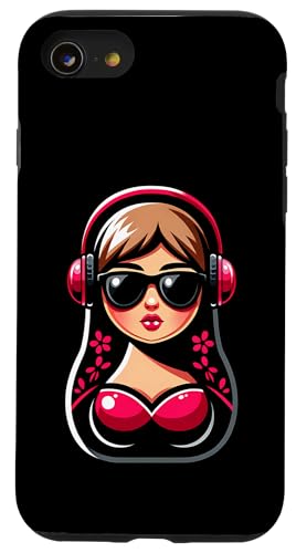 Russian Matroschka Musik Russland Russische Matrjoschka Hülle für iPhone SE (2020) / 7 / 8 von Russen Kostüm Russisch Matryoshka Party Designs
