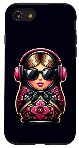 Russian Matroschka Musik Russland Russische Matrjoschka Hülle für iPhone SE (2020) / 7 / 8 von Russen Kostüm Russisch Matryoshka Party Designs
