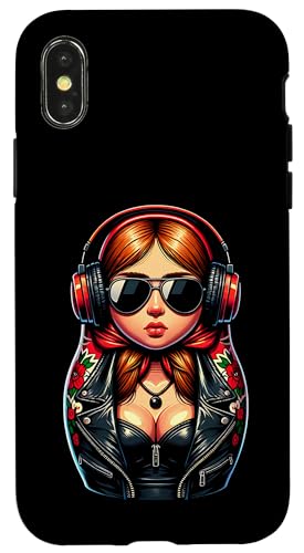 Russian Matroschka Musik Russland Russische Matrjoschka Hülle für iPhone X/XS Russian Matroschka Musik Russland Russische Matrjoschka Hülle für iPhone X/XS von Russen Kostüm Russisch Matryoshka Party Designs