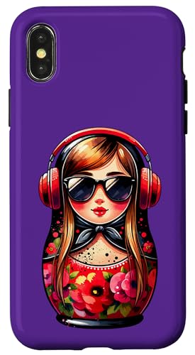 Russian Matroschka Musik Russland Russische Matrjoschka Hülle für iPhone X/XS Russian Matroschka Musik Russland Russische Matrjoschka Hülle für iPhone X/XS von Russen Kostüm Russisch Matryoshka Party Designs
