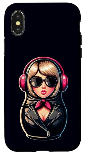 Russian Matroschka Musik Russland Russische Matrjoschka Hülle für iPhone X/XS Russian Matroschka Musik Russland Russische Matrjoschka Hülle für iPhone X/XS von Russen Kostüm Russisch Matryoshka Party Designs