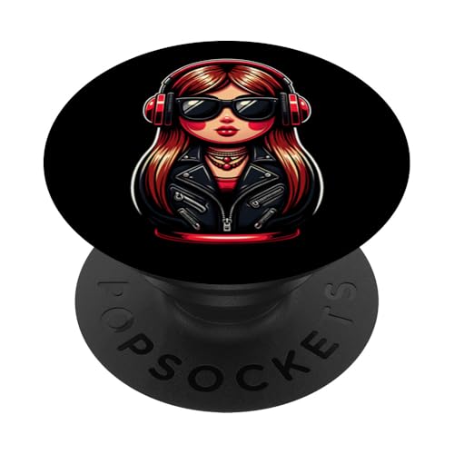Russian Matroschka Musik Russland Russische Matrjoschka PopSockets Klebender PopGrip Russian Matroschka Musik Russland Russische Matrjoschka PopSockets Klebender PopGrip von Russen Kostüm Russisch Matryoshka Party Designs