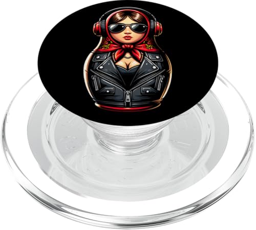 Russian Matroschka Musik Russland Russische Matrjoschka PopSockets PopGrip für MagSafe Russian Matroschka Musik Russland Russische Matrjoschka PopSockets PopGrip für MagSafe von Russen Kostüm Russisch Matryoshka Party Designs