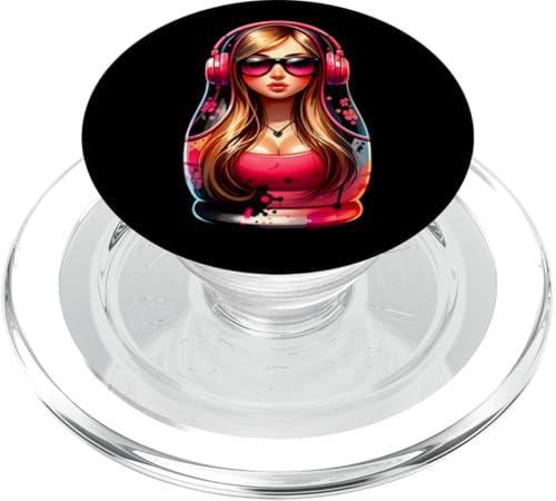 Russian Matroschka Musik Russland Russische Matrjoschka PopSockets PopGrip für MagSafe Russian Matroschka Musik Russland Russische Matrjoschka PopSockets PopGrip für MagSafe von Russen Kostüm Russisch Matryoshka Party Designs