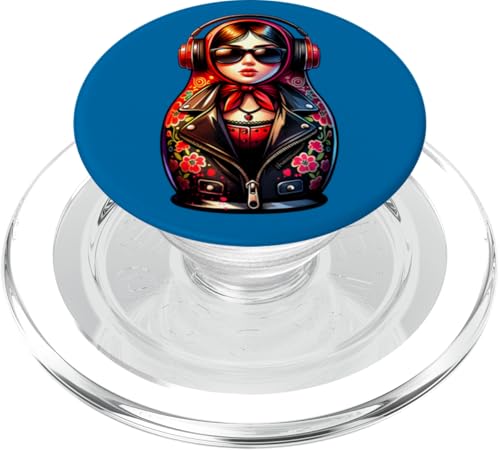 Russian Matroschka Musik Russland Russische Matrjoschka PopSockets PopGrip für MagSafe Russian Matroschka Musik Russland Russische Matrjoschka PopSockets PopGrip für MagSafe von Russen Kostüm Russisch Matryoshka Party Designs