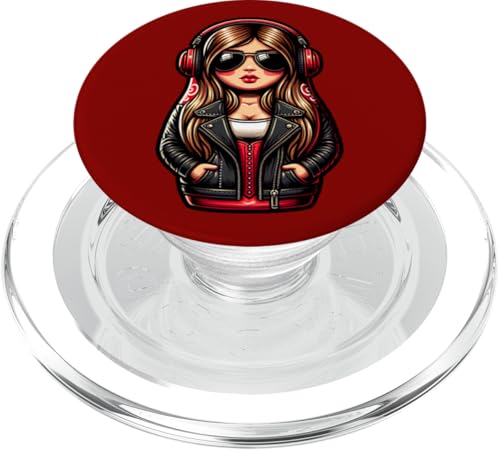 Russian Matroschka Musik Russland Russische Matrjoschka PopSockets PopGrip für MagSafe Russian Matroschka Musik Russland Russische Matrjoschka PopSockets PopGrip für MagSafe von Russen Kostüm Russisch Matryoshka Party Designs