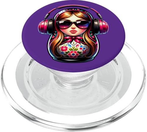 Russian Matroschka Musik Russland Russische Matrjoschka PopSockets PopGrip für MagSafe Russian Matroschka Musik Russland Russische Matrjoschka PopSockets PopGrip für MagSafe von Russen Kostüm Russisch Matryoshka Party Designs