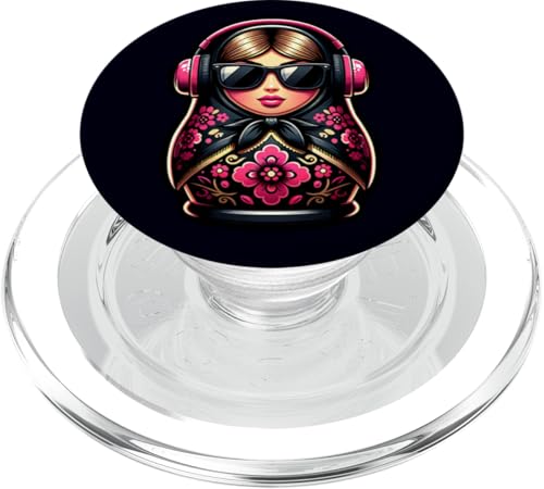 Russian Matroschka Musik Russland Russische Matrjoschka PopSockets PopGrip für MagSafe Russian Matroschka Musik Russland Russische Matrjoschka PopSockets PopGrip für MagSafe von Russen Kostüm Russisch Matryoshka Party Designs