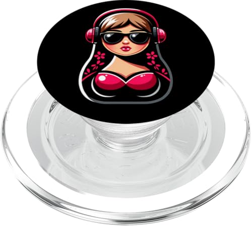 Russian Matroschka Musik Russland Russische Matrjoschka PopSockets PopGrip für MagSafe Russian Matroschka Musik Russland Russische Matrjoschka PopSockets PopGrip für MagSafe von Russen Kostüm Russisch Matryoshka Party Designs