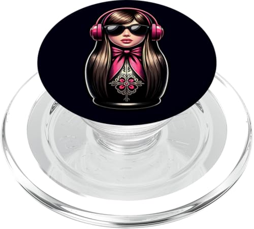 Russian Matroschka Musik Russland Russische Matrjoschka PopSockets PopGrip für MagSafe Russian Matroschka Musik Russland Russische Matrjoschka PopSockets PopGrip für MagSafe von Russen Kostüm Russisch Matryoshka Party Designs