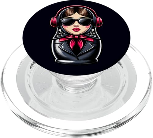 Russian Matroschka Musik Russland Russische Matrjoschka PopSockets PopGrip für MagSafe Russian Matroschka Musik Russland Russische Matrjoschka PopSockets PopGrip für MagSafe von Russen Kostüm Russisch Matryoshka Party Designs