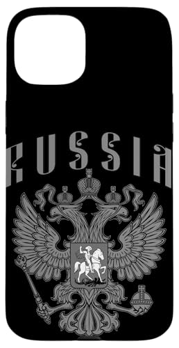 Hülle für iPhone 15 Plus Russland Wappen Russischer Adler Orthodoxes Slawisches Symbol von Russia Coat of Arms Russian eagle Orthodox Slavic