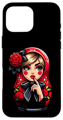 Matroschka auf russisch Matryoshka Doll Russian und Russen Hülle für iPhone 16 Pro Max Matroschka auf russisch Matryoshka Doll Russian und Russen Hülle für iPhone 16 Pro Max von Russian Girl Matrjoschka Russland Russin Kostüm