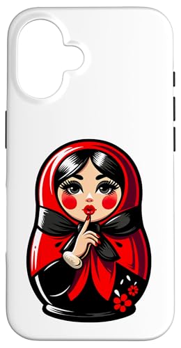 Matroschka auf russisch Matryoshka Doll Russian und Russen Hülle für iPhone 16 Matroschka auf russisch Matryoshka Doll Russian und Russen Hülle für iPhone 16 von Russian Girl Matrjoschka Russland Russin Kostüm