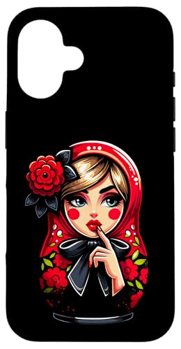 Matroschka auf russisch Matryoshka Doll Russian und Russen Hülle für iPhone 16 Matroschka auf russisch Matryoshka Doll Russian und Russen Hülle für iPhone 16 von Russian Girl Matrjoschka Russland Russin Kostüm