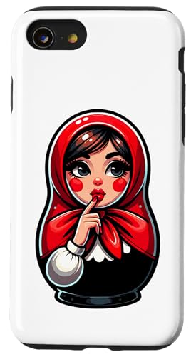 Matroschka auf russisch Matryoshka Doll Russian und Russen Hülle für iPhone SE (2020) / 7 / 8 von Russian Girl Matrjoschka Russland Russin Kostüm