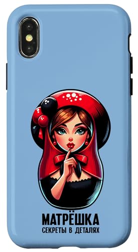 Matroschka auf russisch Matryoshka Doll Russian und Russen Hülle für iPhone X/XS Matroschka auf russisch Matryoshka Doll Russian und Russen Hülle für iPhone X/XS von Russian Girl Matrjoschka Russland Russin Kostüm