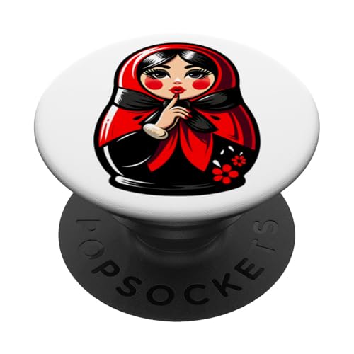 Matroschka auf russisch Matryoshka Doll Russian und Russen PopSockets Klebender PopGrip Matroschka auf russisch Matryoshka Doll Russian und Russen PopSockets Klebender PopGrip von Russian Girl Matrjoschka Russland Russin Kostüm